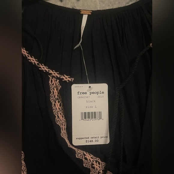 Free People Wild Horses Embroidered Babydoll Mini Dress - Picture 5 of 8